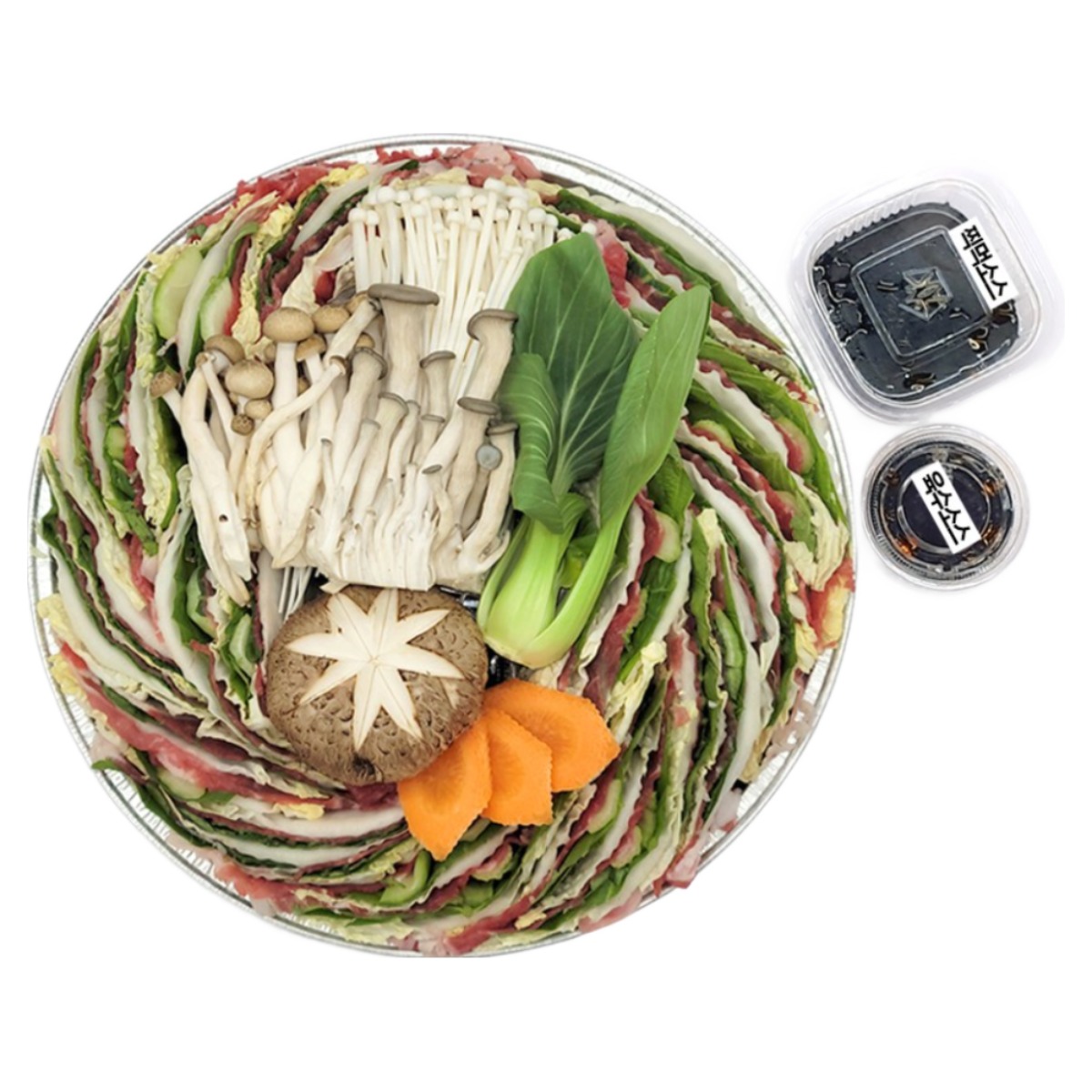 [자연애레시피] 밀푀유나베 밀키트 2~3인분 신선한 채소 듬뿍 캠핑요리 추천, 1개, 900g 19,000원