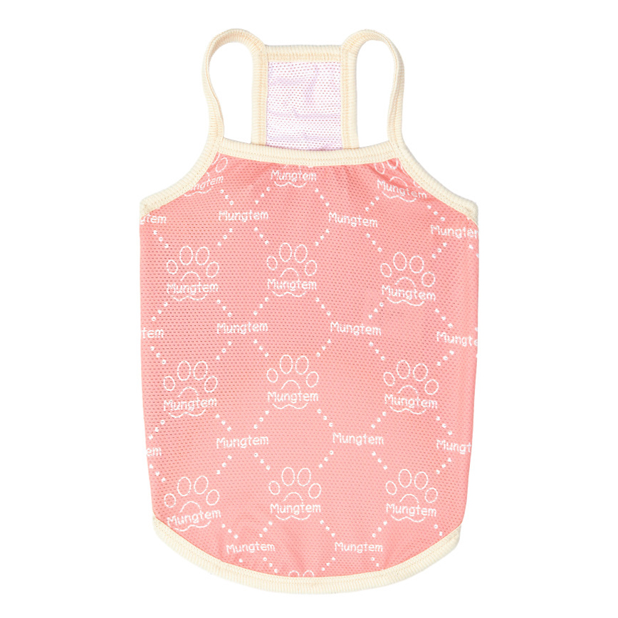 멍템 강아지 여름옷 멍셔리 쿨나시, 핑크, 1개 18,400원