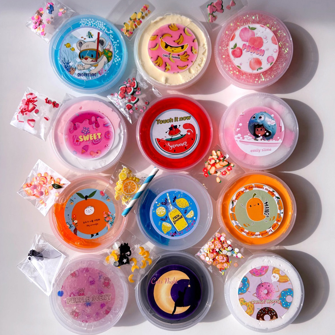 에밀리슬라임 슬라임 12종 세트 1.2kg, 혼합색상, 1세트 48,700원