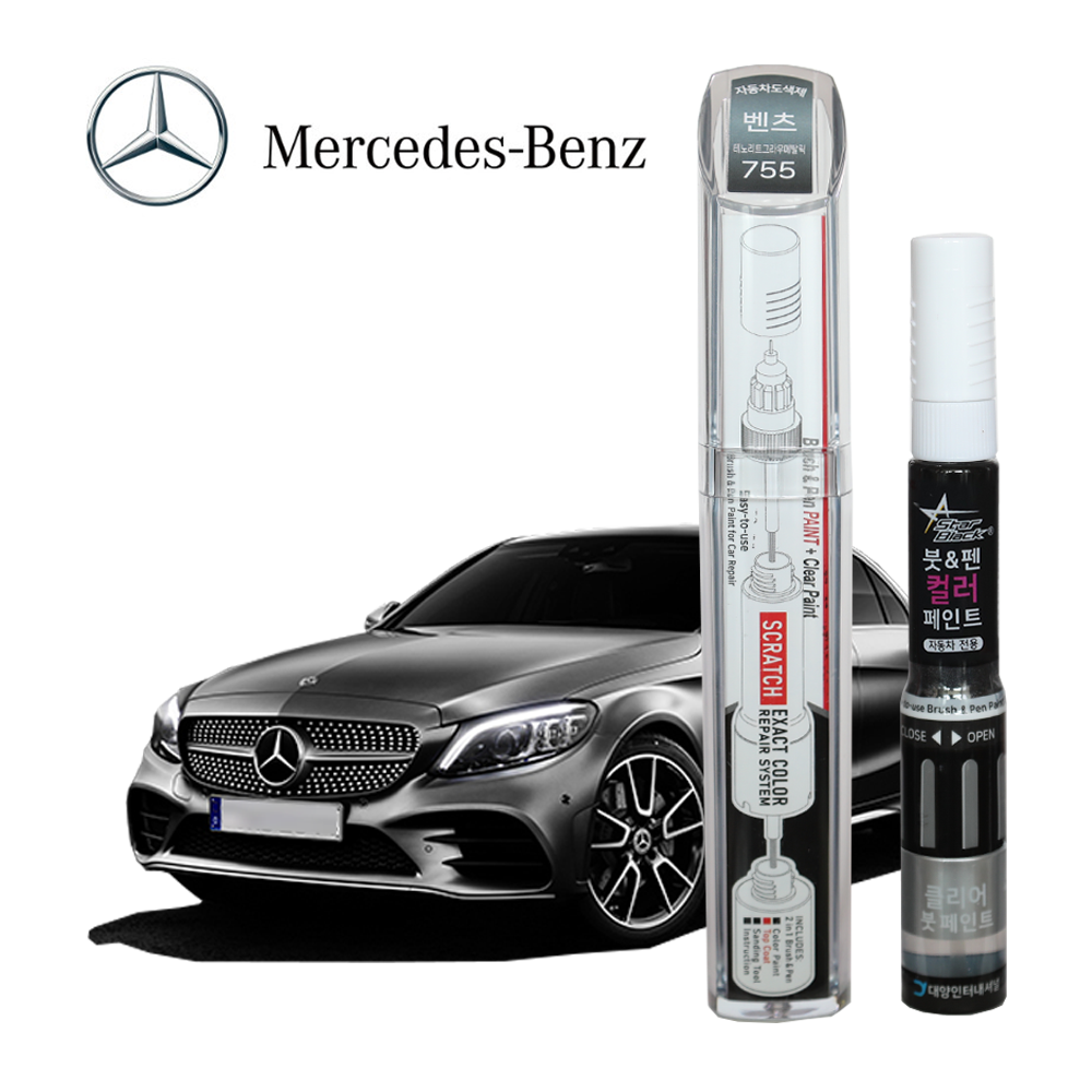 벤츠 붓펜 페인트 자동차 도색용 755 테노리트그라우메탈릭, 1개 21,700원