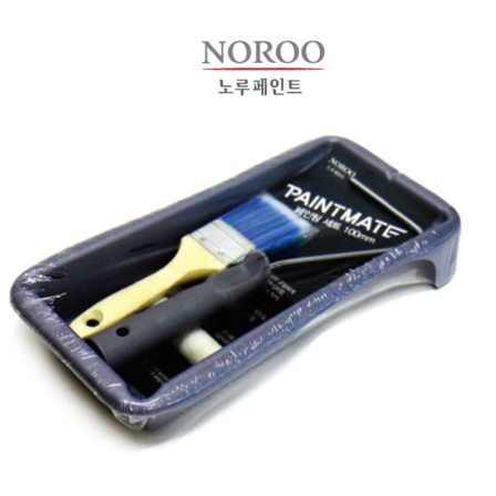[노루페인트] 페인팅세트 (100mm 붓+롤러+트레이) 9,200원
