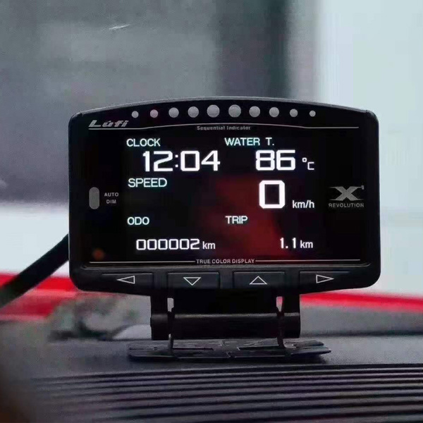 LUFI X1 영어 버전 OBD2 플러그 디지털 터보 부스트 오일 압력 게이지, 자동차 After RPM 연료 속도 EXT 오 103,050원