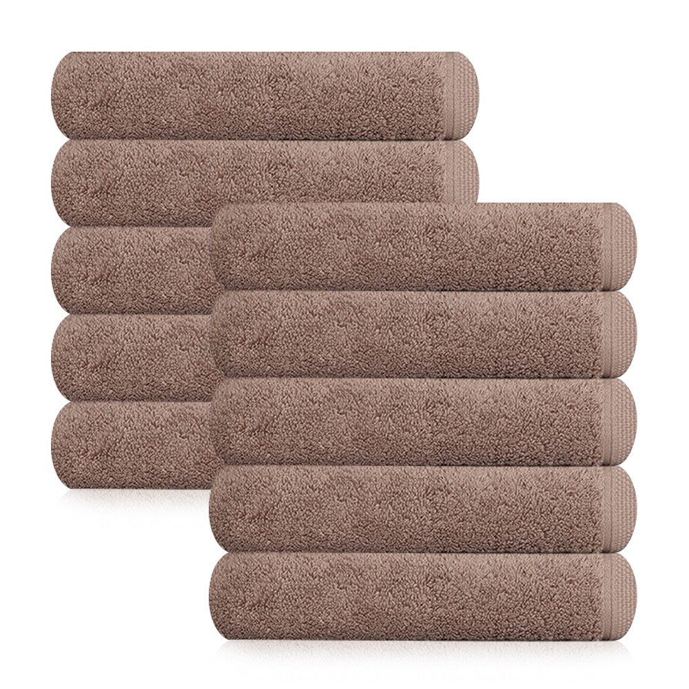 송월타월 코마40수 포인트40 200g 호텔수건, 10개, 브라운 56,000원