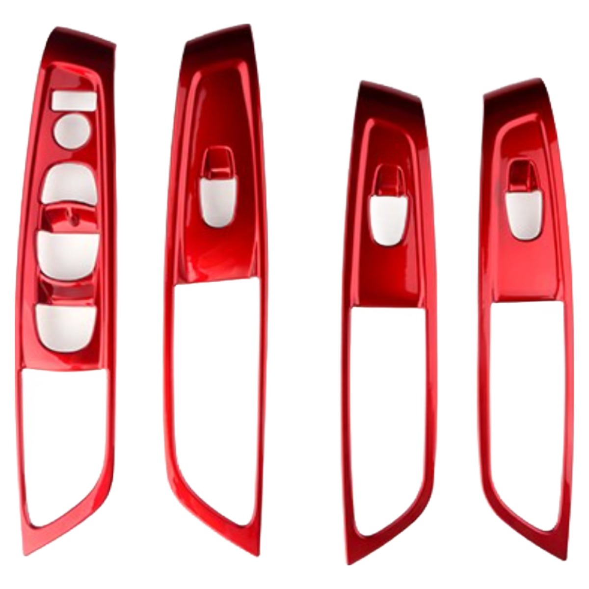 유투카 호환 더뉴 QM6 튜닝 카본 몰딩 윈도우 스위치 커버 레드 색상 38,500원