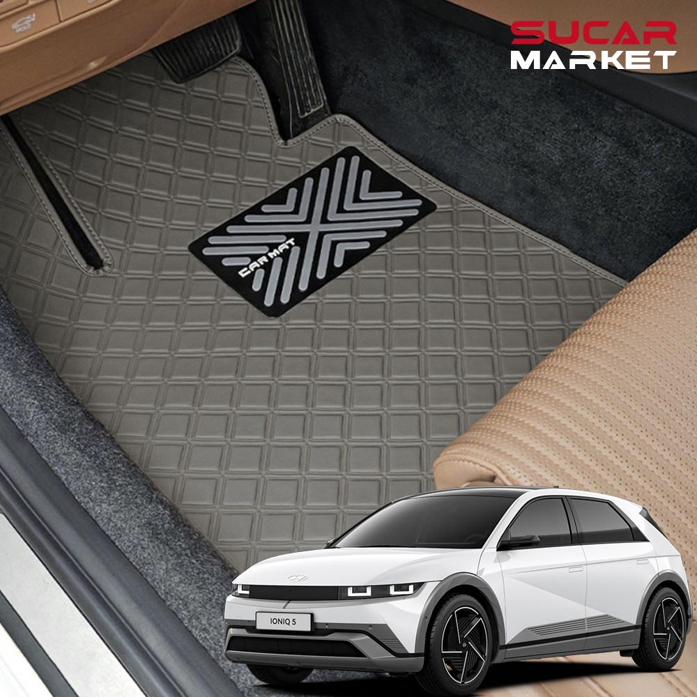 진카 2025 더뉴 아이오닉5 스퀘어 가죽 벨크로 발판 자동차 차량용품 트렁크 128,000원