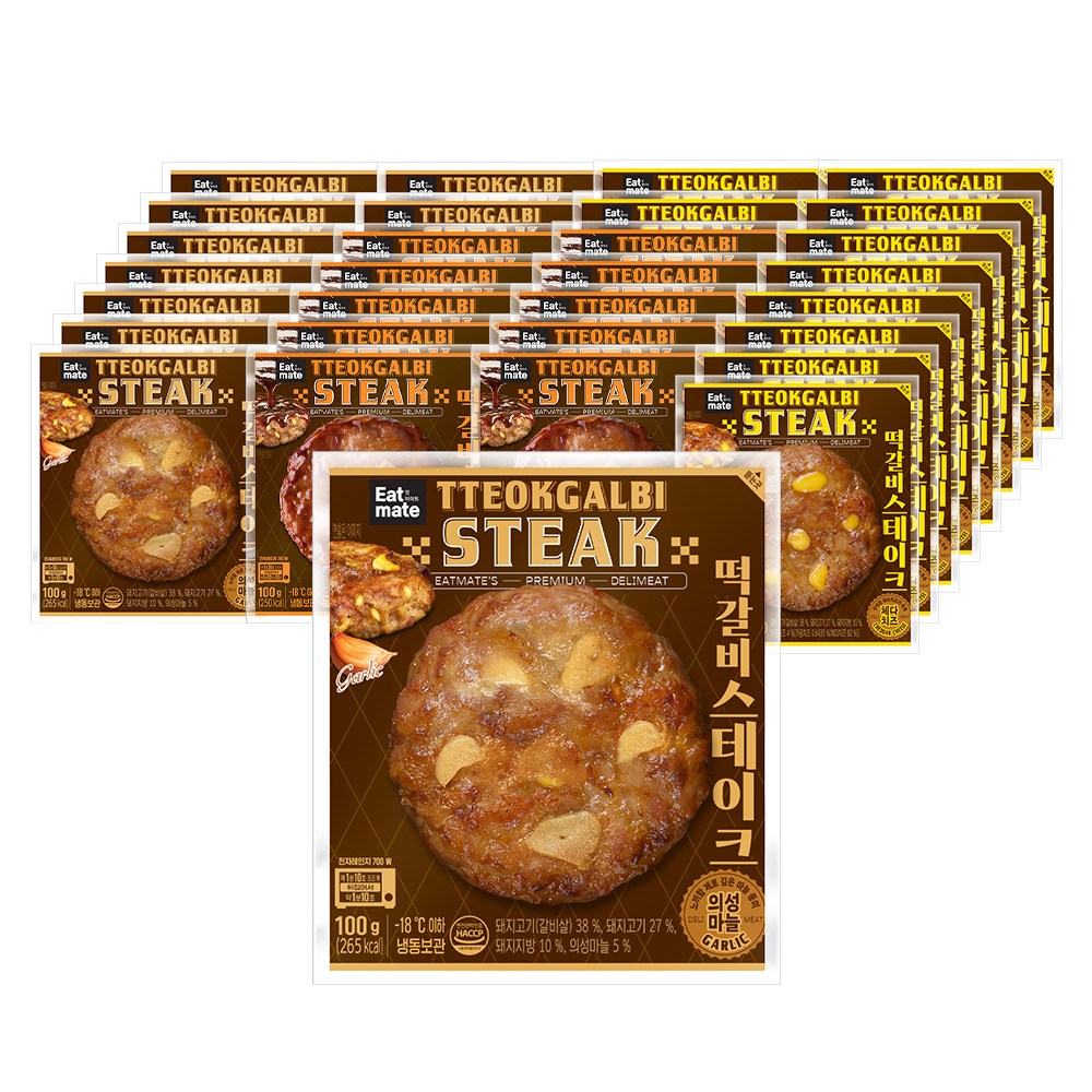 [랭킹닭컴] 잇메이트 떡갈비 스테이크 3종 혼합 56,700원