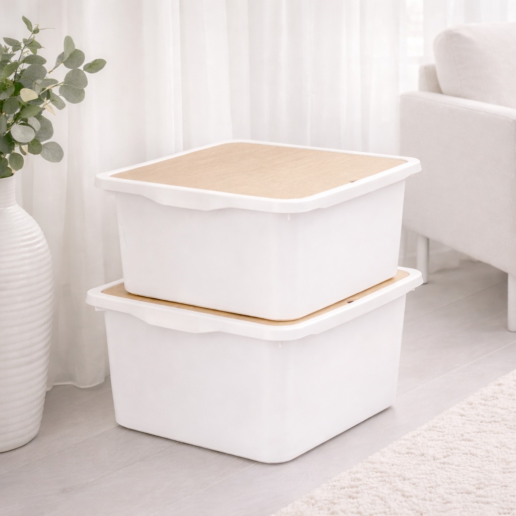 보노하우스 우드커버 팬트리 리빙박스 16,900원