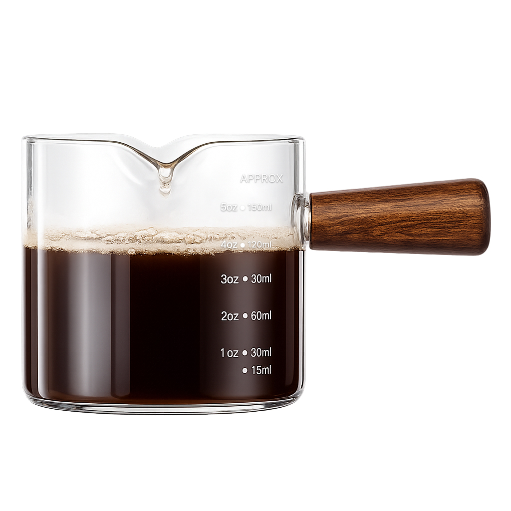 발룬피니 내열유리 우드 핸들 벨크리머 계량 샷잔 200ml 4,840원