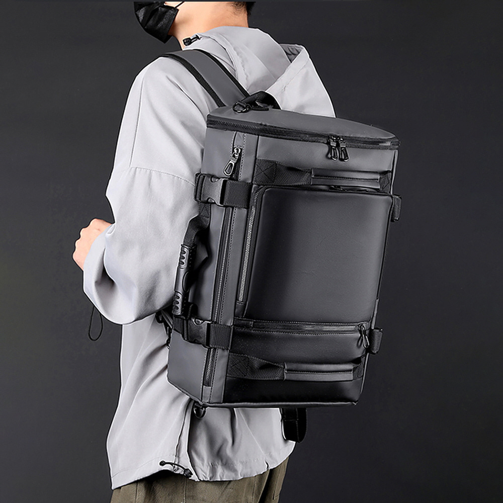 지디오 남성 가죽 백팩 책가방 배낭 노트북 수납 투웨이 보스턴백 대용량 스퀘어 멀티 여행 직장인 남자 가방 12,900원