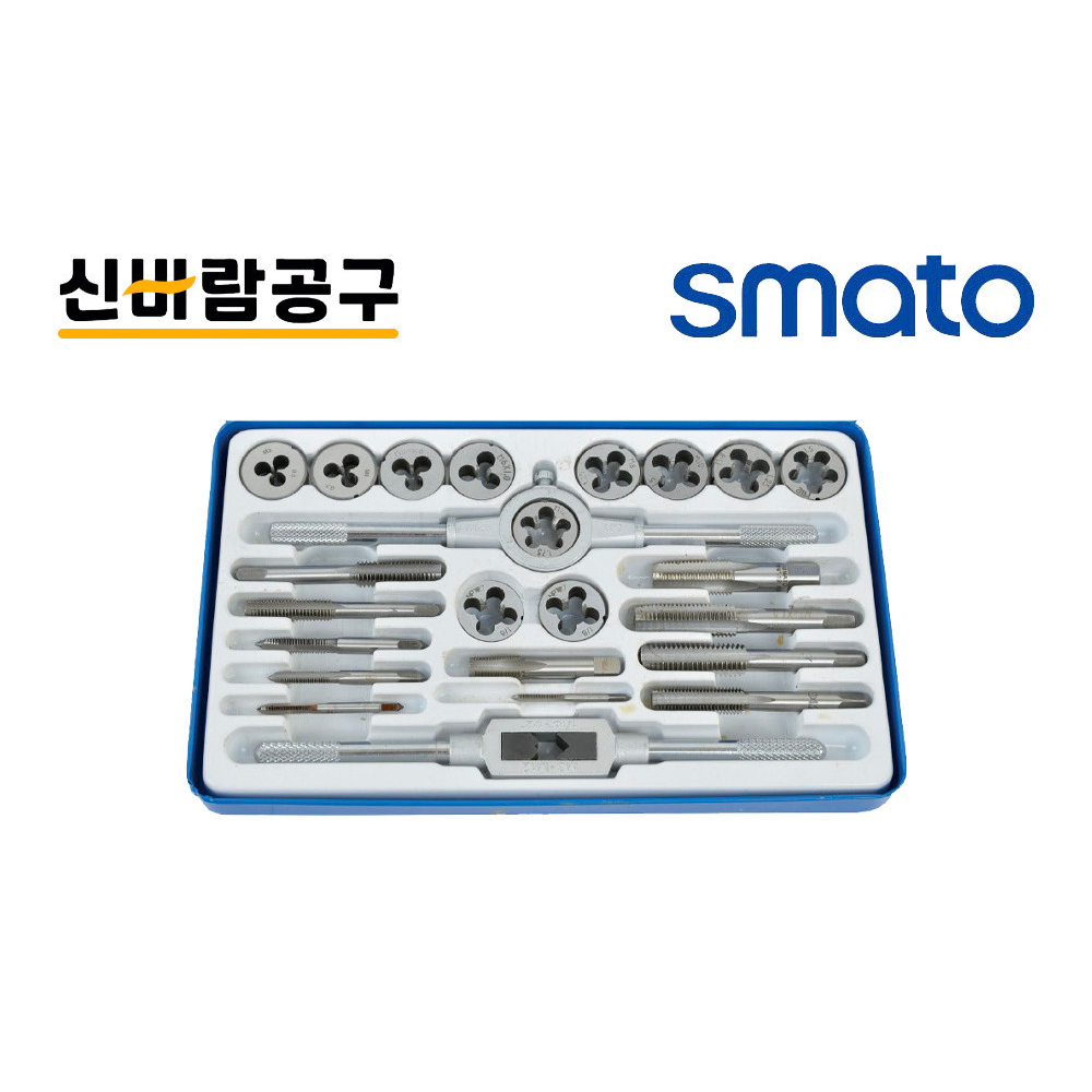 탭다이스 24P세트 SMT-TD24 핸드탭 기계탭 파이프탭 다이스 탭핸들 33,400원