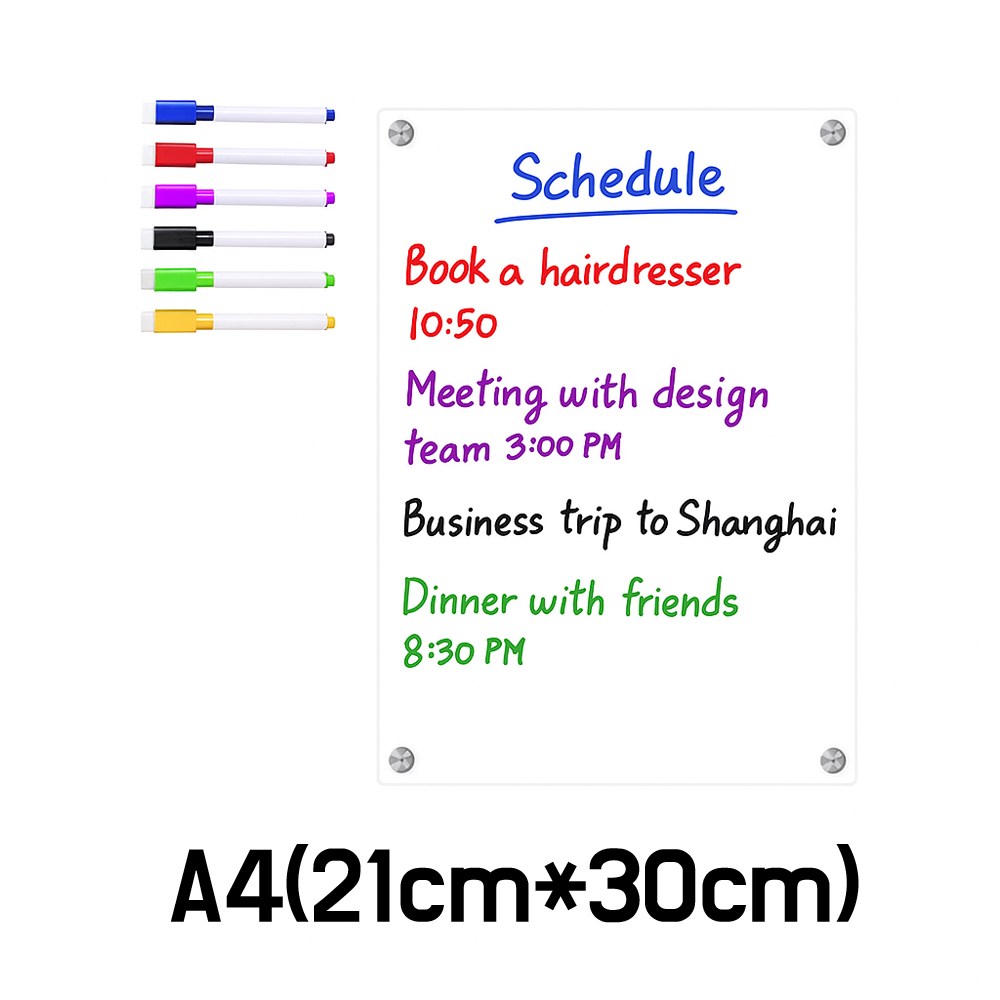 냉장고 자석 메모보드 아크릴보드 마카펜 세트 TABUSY25S5110TM 6,800원