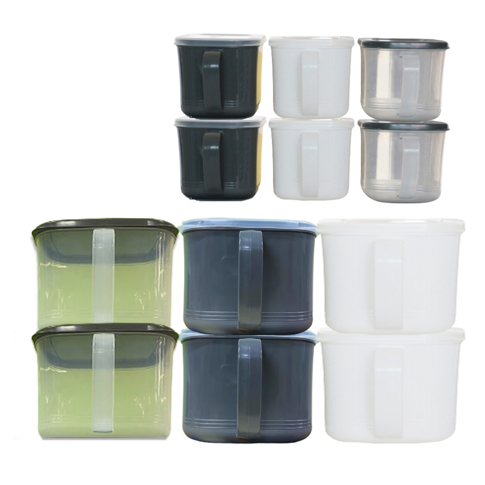 레몬글라스 다용도 사각 손잡이 밀폐용기 1400ml 800ml, 1개 3,000원