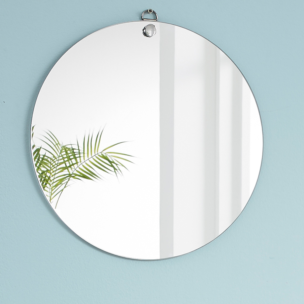 미소아이 심플 원형 욕실겸용 유리거울, 투명 10,030원