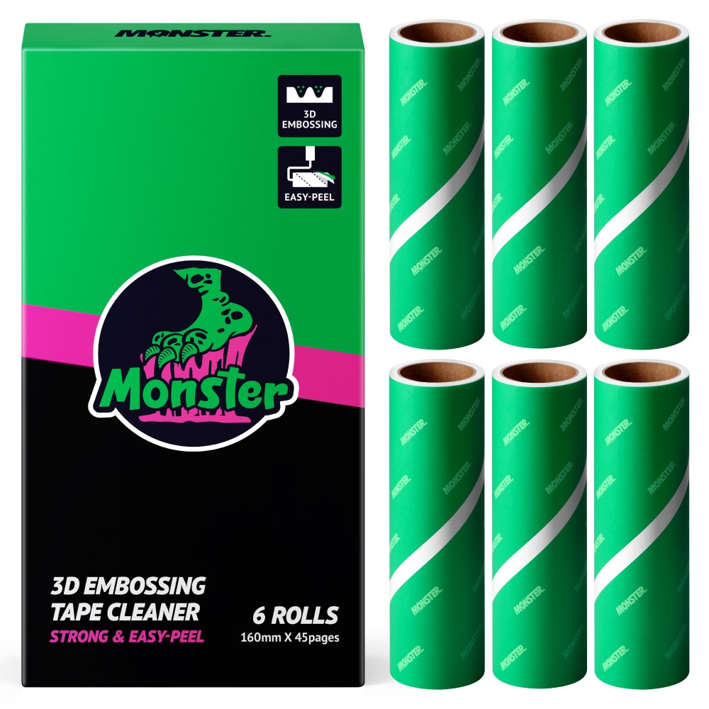 몬스터 초강력 사선컷팅 접착력MAX 두툼한 돌돌이 테이프클리너 리필용, 6개 20,900원