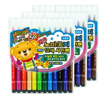 지구화학 노마르지 사인펜 12색, 혼합색상, 3개 11,980원