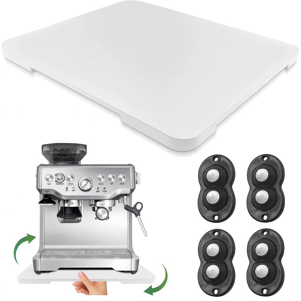 하루행복 360도 회전형 소형가전 슬라이딩 받침대 트레이, 화이트(40cmx33cm), 1개 31,800원