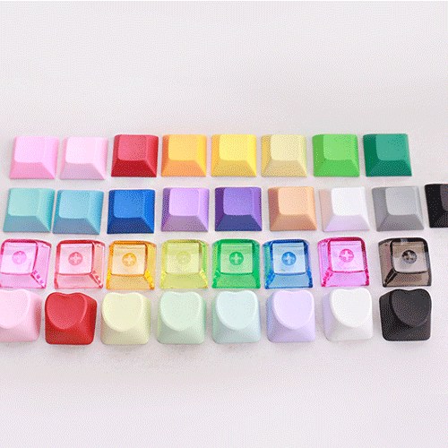 귀여운 캐릭터 수제 키캡 키링 만들기 재료 클리커 베이스 투명 데코 부자재, 1개, 컬러-딥그린 500원