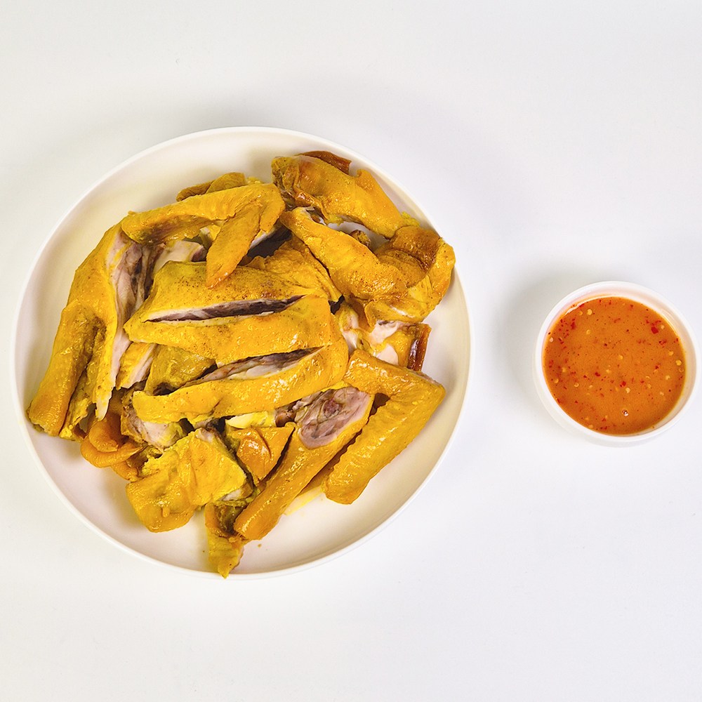 [chidau]베트남 현지 소금치킨 한마리 컷팅 Ga u muoi chat san, 1개 25,000원