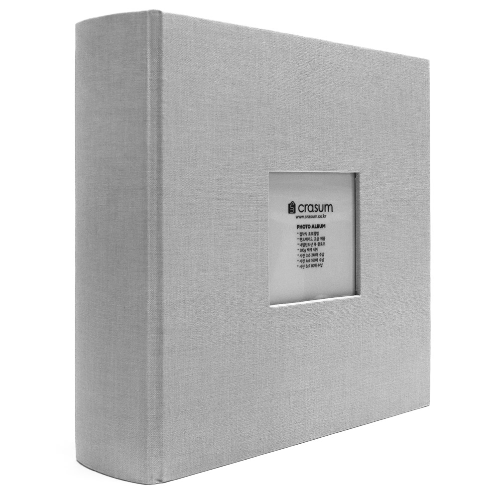 크래썸 접착식 대용량 포토앨범, 마블 그레이, 40매 29,300원