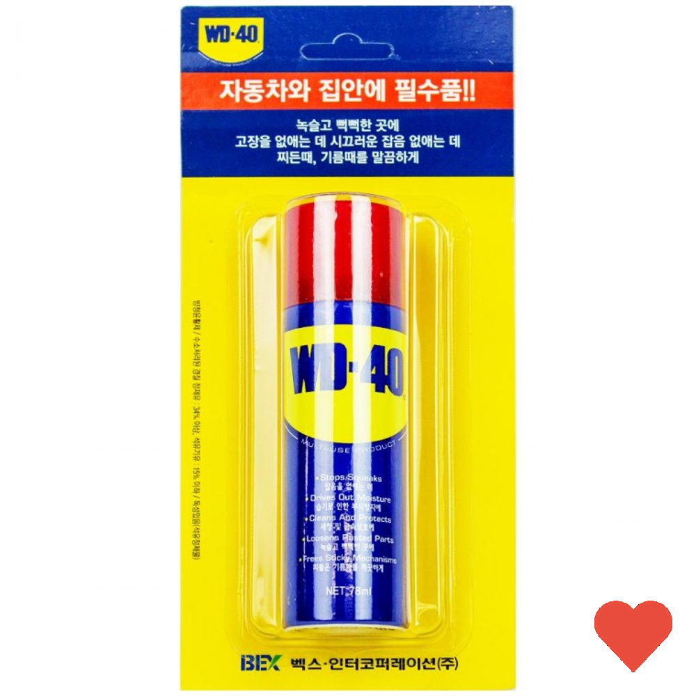 WD-40 78ml 녹방지 및 윤활제 기름때 세척(690154) 5,580원