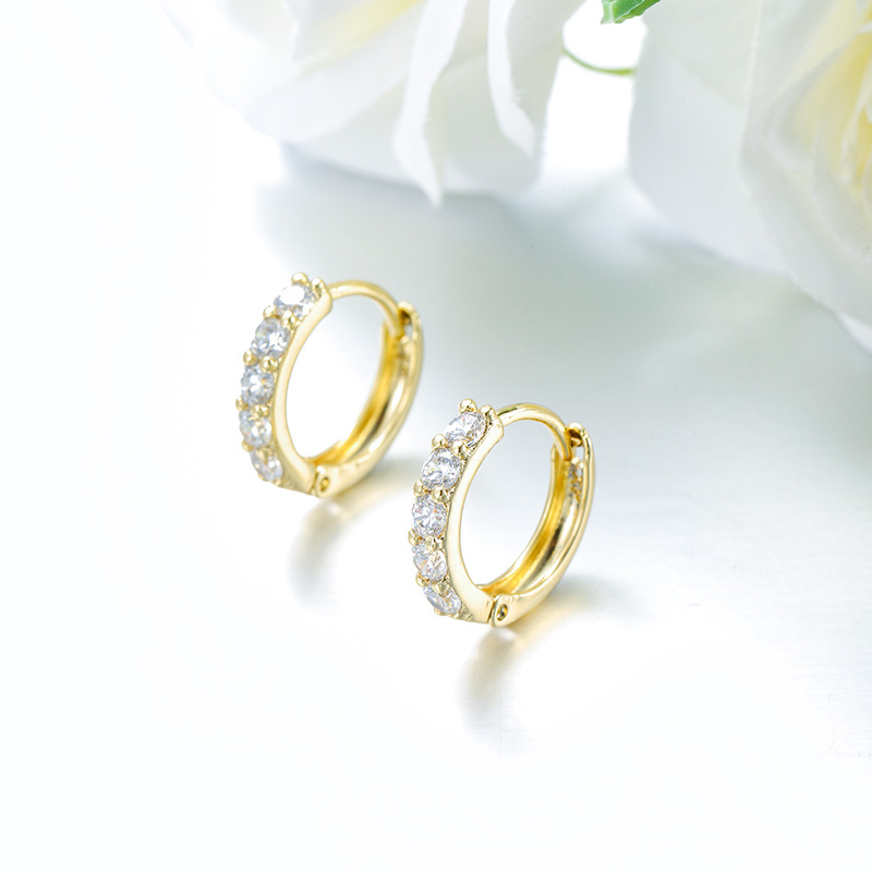 Swerr 14k~와925 2026년 신항 브론즈 심플 기하학 큐빅 이어링 가을 겨울 고급스러운 럭셔리 미니멀 이어링 여성 WSD-SP02 109,800원