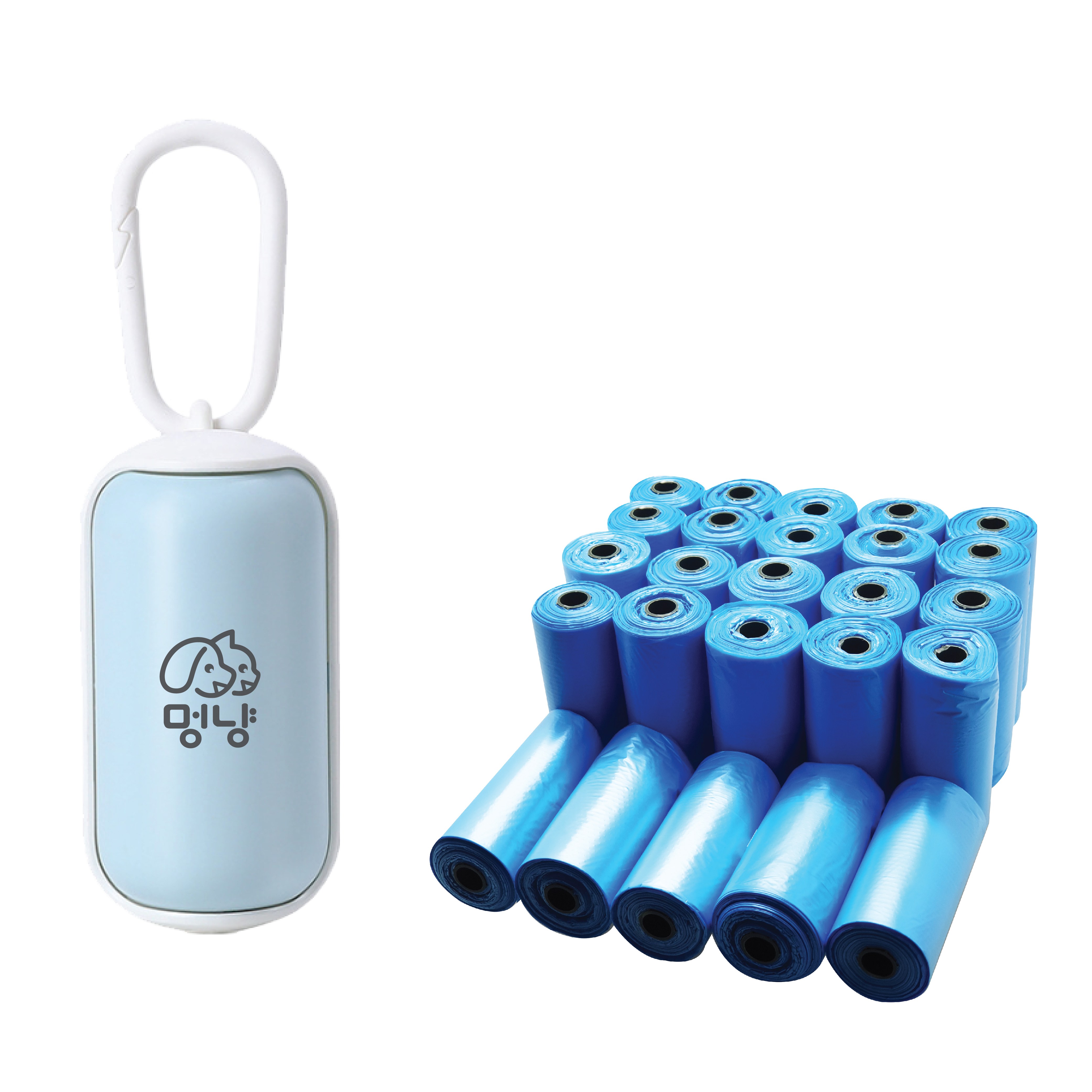 멍냥 반려동물 여닫이형 배변케이스 + 봉투 500p + 랜덤발송 15p 11,300원