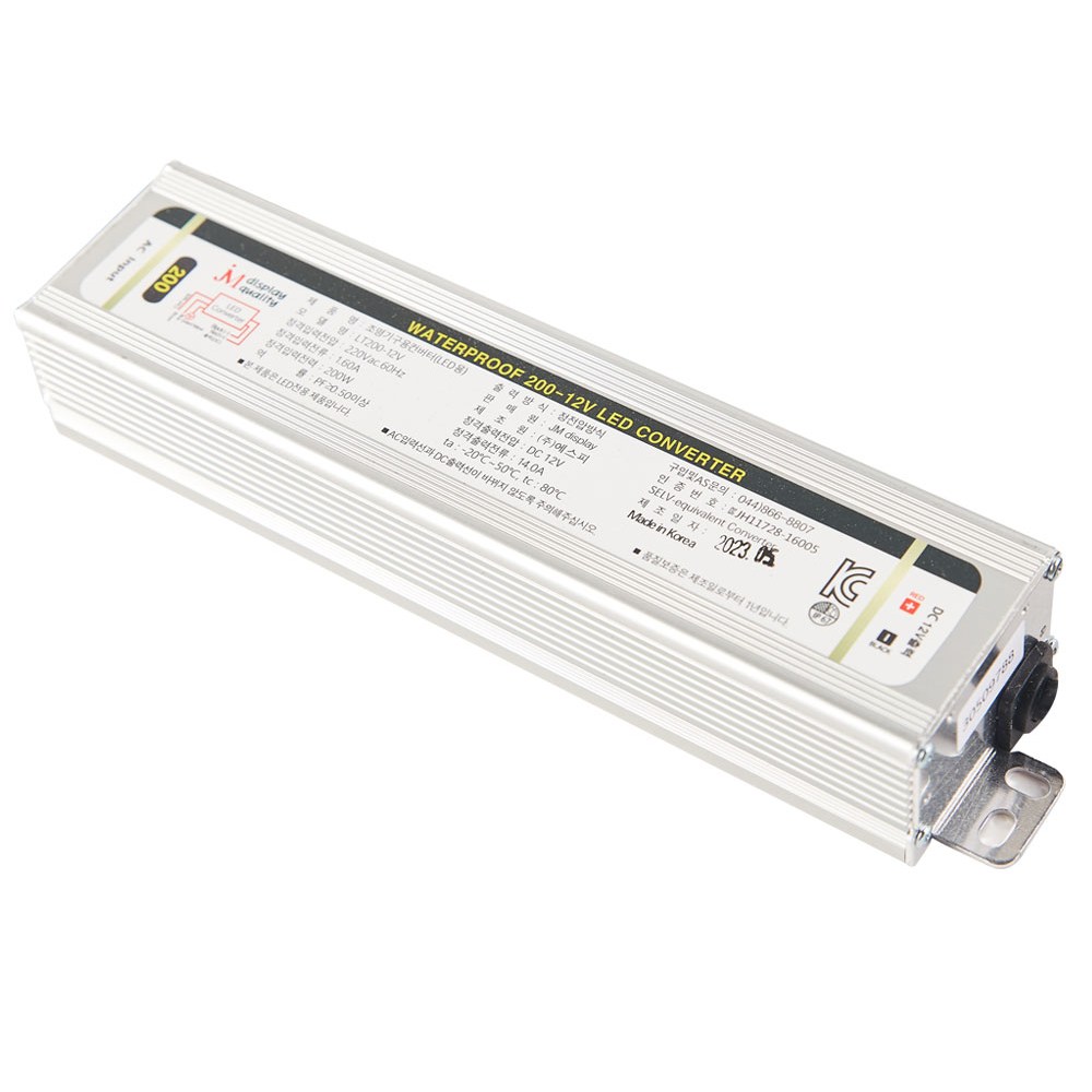 방수 SMPS 12V 200W JmDisplay KC LED 안정기 파워서플라이 28,000원
