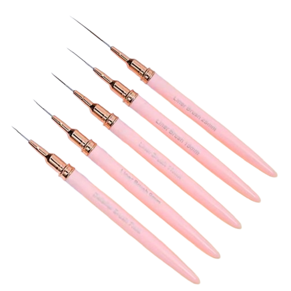 키넬아트 네일아트 페인팅 라이너 브러쉬 5종 세트, 1세트, 핑크 8,100원