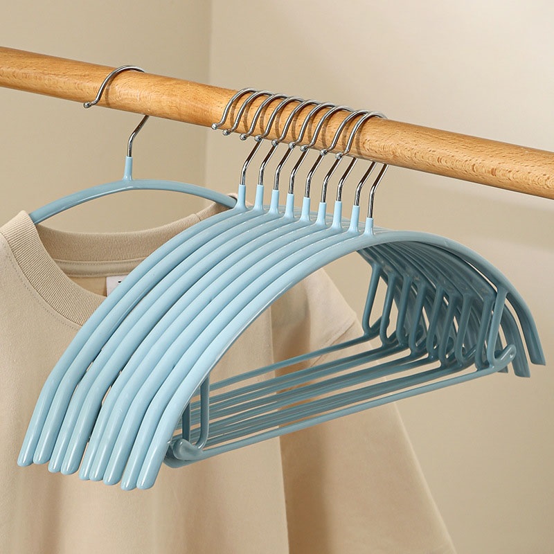 논슬립 어깨뿔방지 알루미늄 미끄럼방지 니트 정장 옷걸이, 스카이블루, 50개 37,900원
