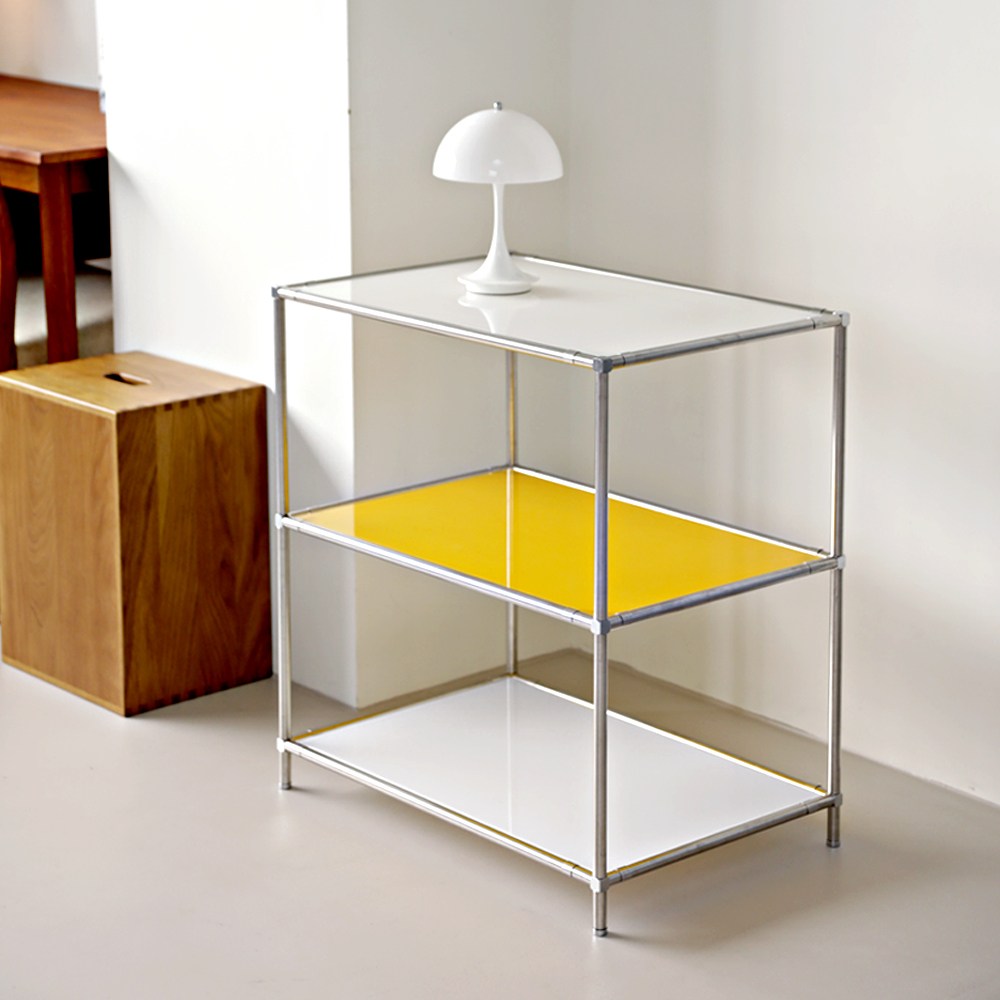 모듈선반 모듈가구 모듈협탁 미드센츄리모던 인테리어 선반 진열장 강화유리, 투명3장 80,000원