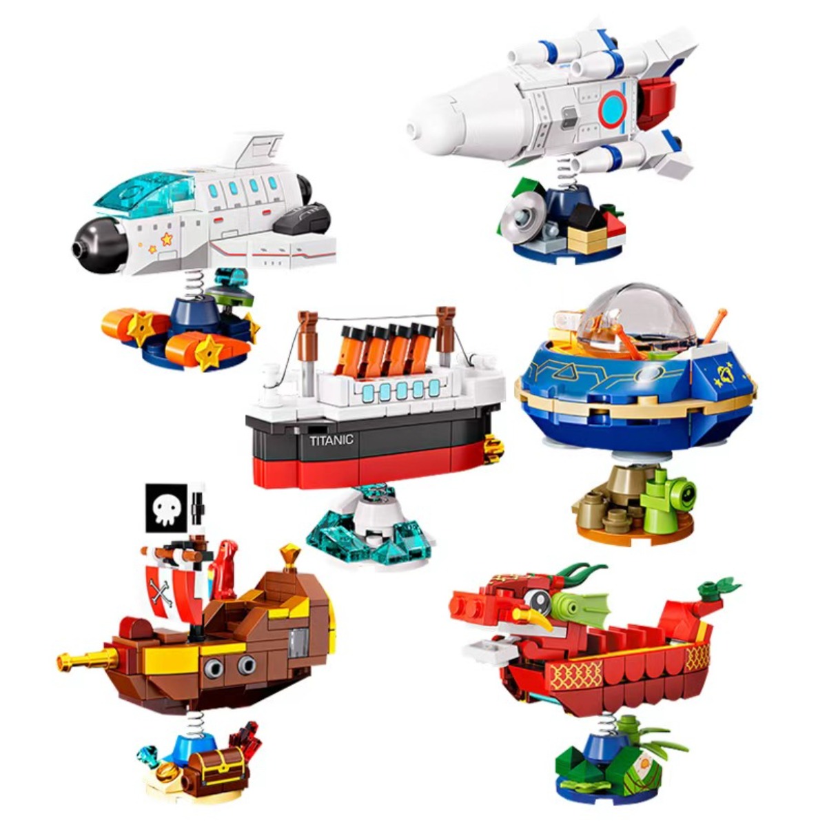 심아트 미니블럭 나노블록 유람선 시리즈 6종, 1개 21,000원