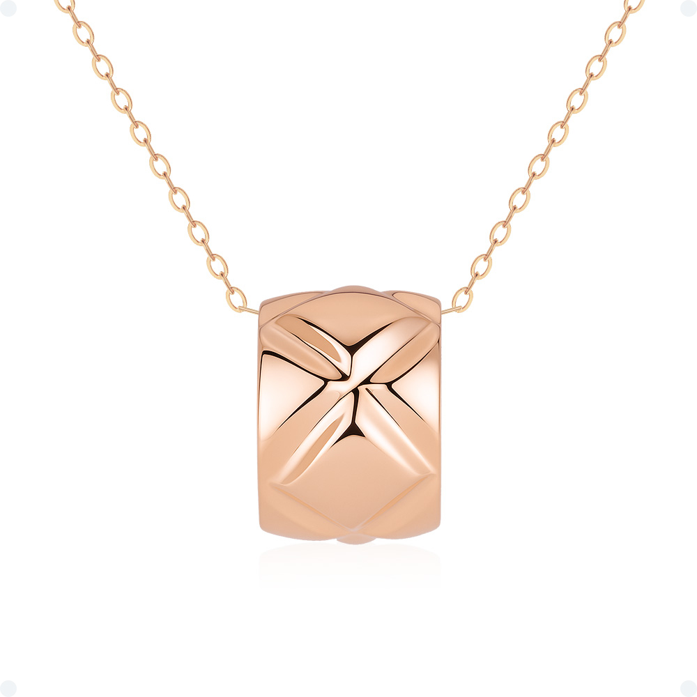 쥬넬 [선물포장] 14K 심플 퀄팅 원통 체인 금 목걸이 가정의달 어린이날 어버이날 생일 선물 179,900원