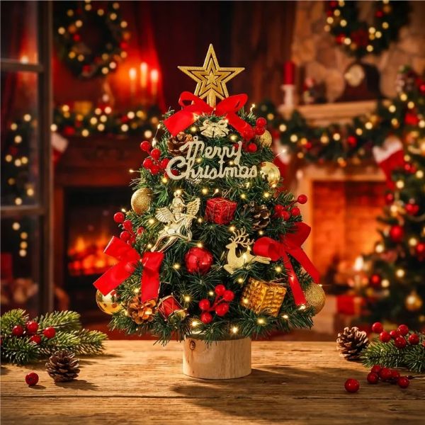 [5시건 당일출고] 26년 FOOI 프리미엄 크리스마스 미니트리 풀셋트 45/60cm, 레드, 현재가 25,900원