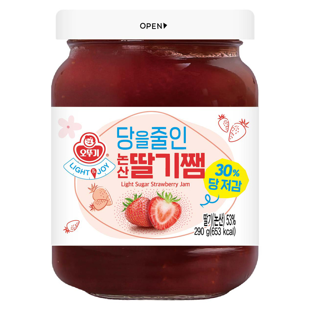 오뚜기 라이트 앤 조이 당을줄인 논산딸기쨈 4,390원