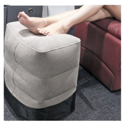 [트윈스몰] 다리 올리는 발 받침 쿠션 발베개 차량용 기내용 에어 1단 2단 3단 조절가능 발스툴 풋스툴 사무실 발받침대 16,900원