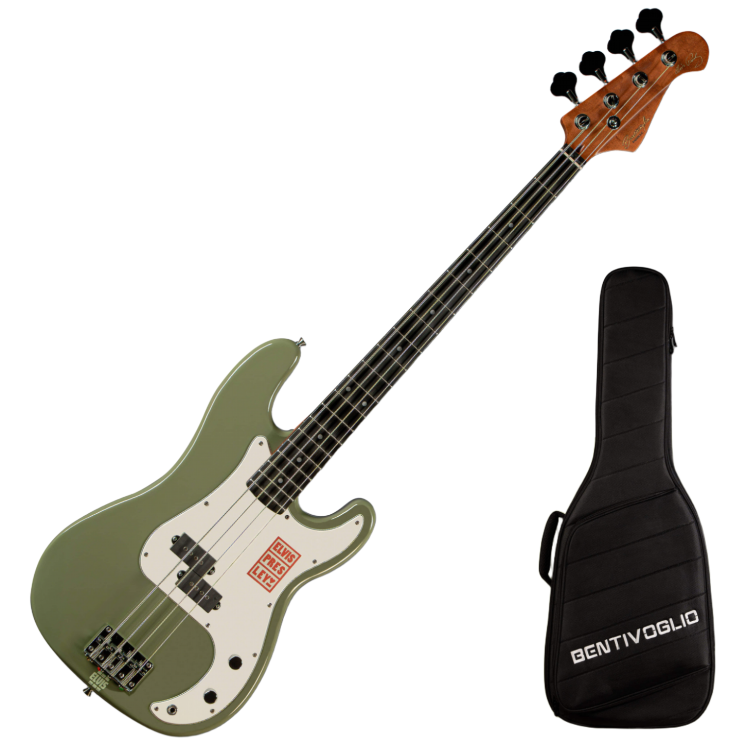 벤티볼리오 엘비스 프레슬리 시그니처 베이스기타 EP1W BG 브리티쉬 그린, 1개 349,000원