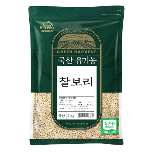 그린하베스트 국산 유기농 찰보리 15,800원
