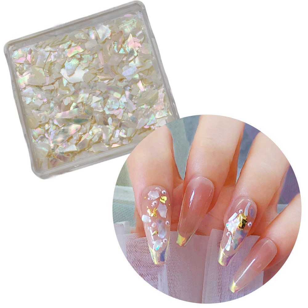 디심플 자개 조각 네일파츠 자개스티커 4,900원