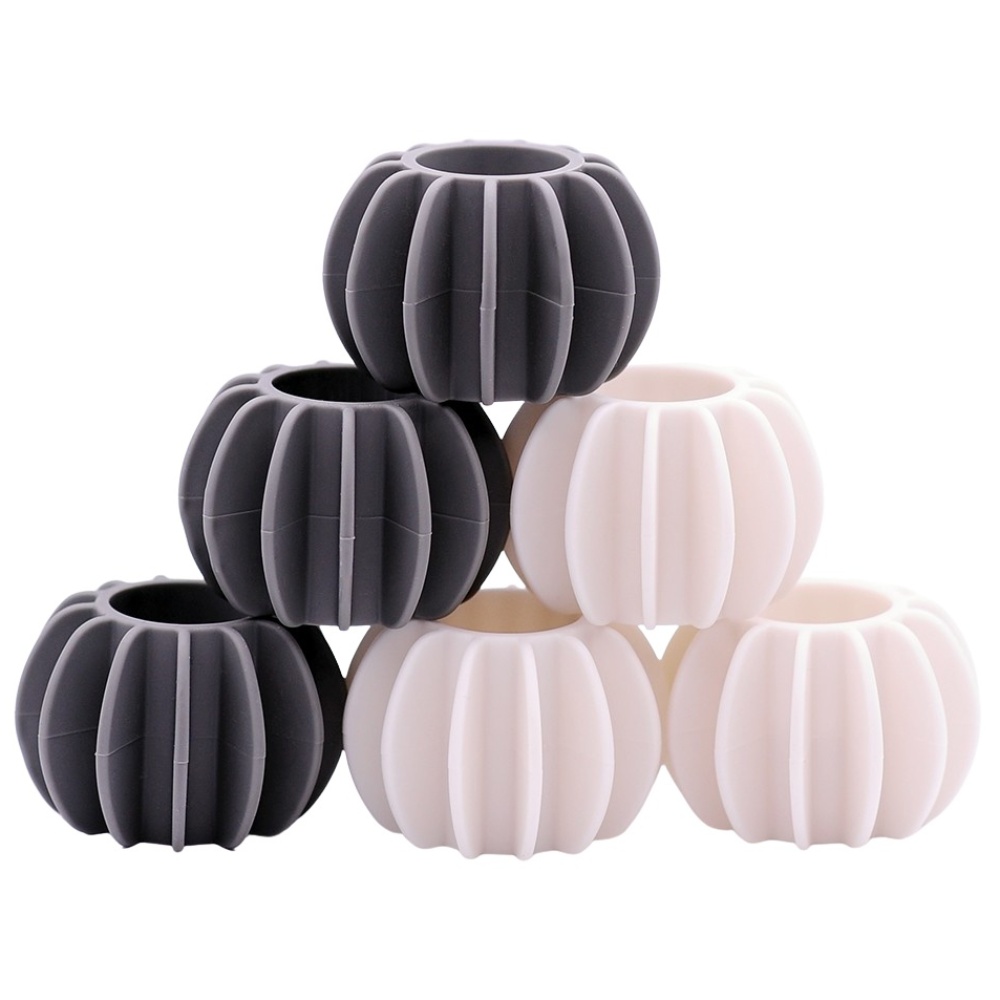 감성돌이 대형 실리콘 세탁볼 고급형, 6개, 화이트+그레이 7,870원