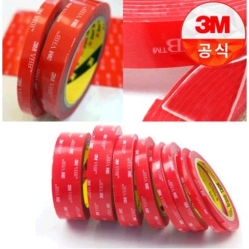 3M 강력 폼 양면테이프 길이3M VHB (1.1T) 회색 다용도 초강력 아크릴폼테이프 5611 5069 5068 GPL 자동차 블랙박스 다목적 양면테이프 19,870원