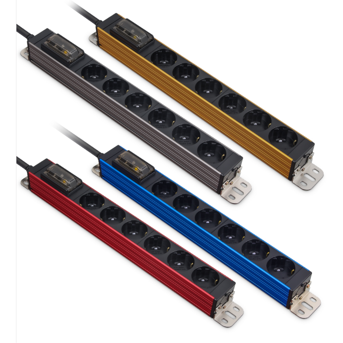 현대일렉트릭 6구 5미터 4000W 250V 16A 국산 노이즈 음향 산업기기 누전차단 멀티탭 고용량 HDSVAL-GN65T 55,500원