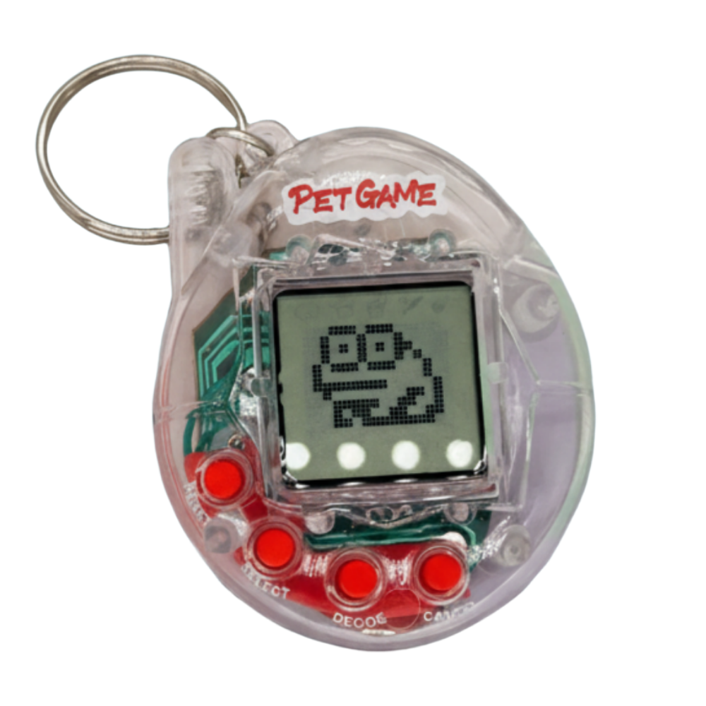 투명 레트로 휴대용 미니 게임기 168종 동물 펫 키우기 Y2K 감성 키링 전자 오락기, 1개 7,980원