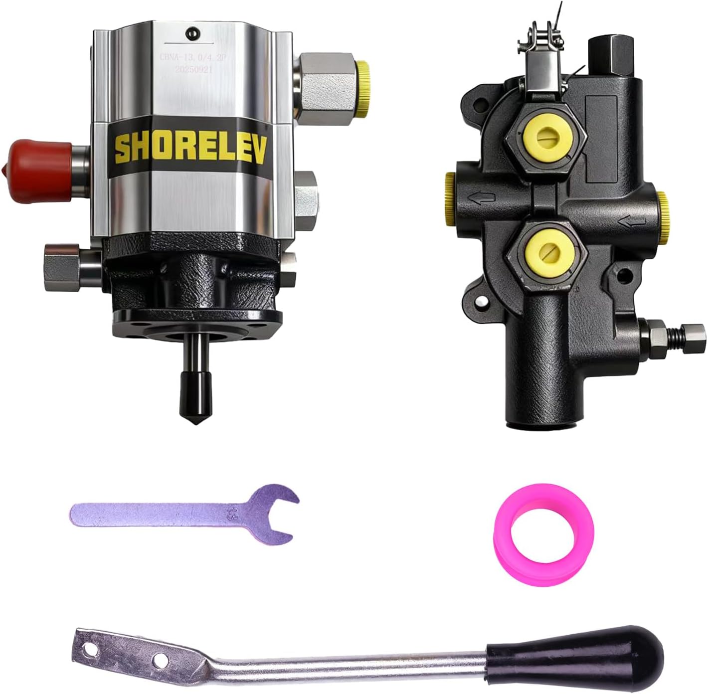 16GPM 로그 스플리터 펌프 키트 HILO 기어 2단 유압 밸브 및 마운트 브래킷이 있는 12V DC 3000 PSI 파워 유닛 목재 기계 시스템용 427,000원