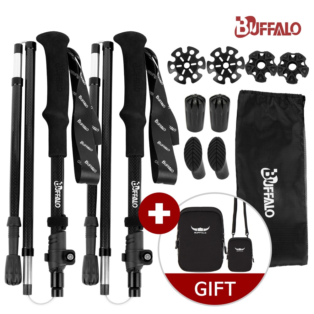 버팔로 초경량 하이퍼 카본 폴딩 등산스틱 2개세트 109,000원