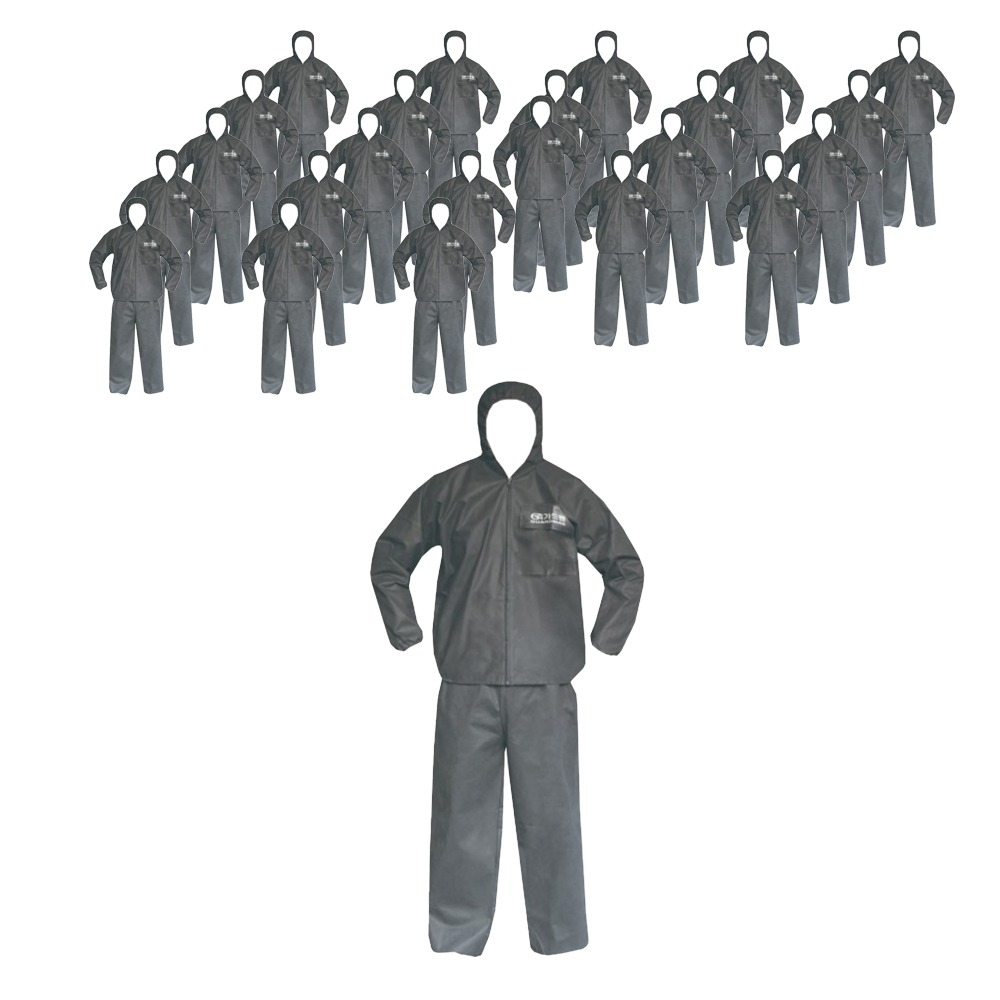 가드맨 일회용 작업복 PP 투피스 24p, 회색, 24개 55,100원