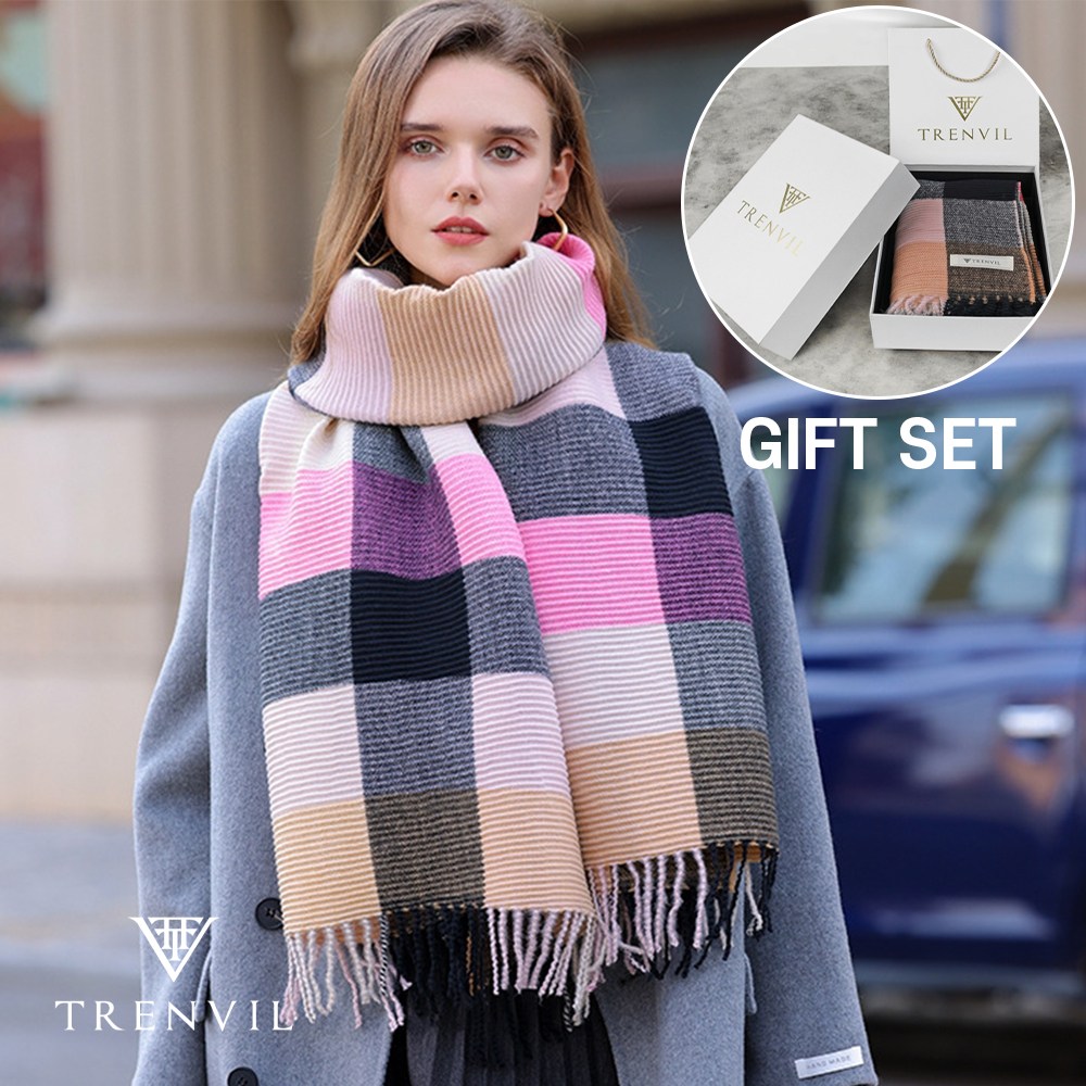트렌빌 체크 머플러 선물포장 패키지 세트 25,730원