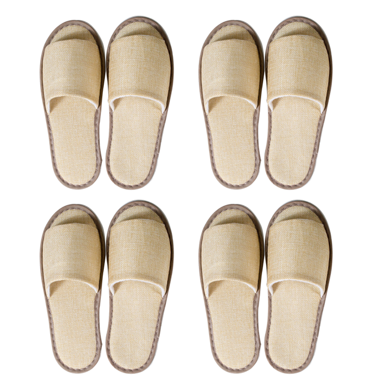 에버하우스 베이직 리넨 실내 일회용 슬리퍼, 카키, 4개 5,800원