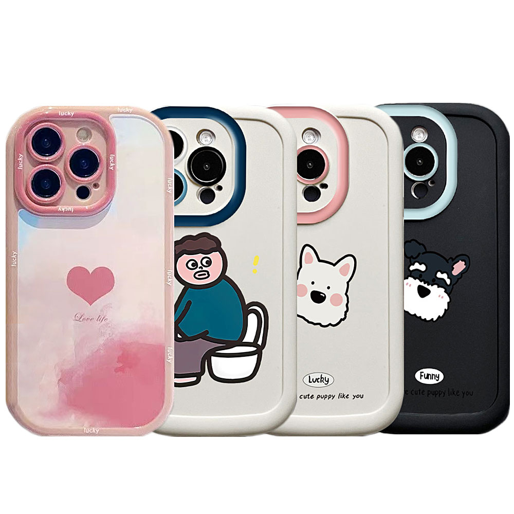 갤럭시 a15 a16 a22 a23 a24 a25 귀여운 커플 강아지 하트 캐릭터 컬러 범퍼 슬림 실리콘 케이스 7,900원