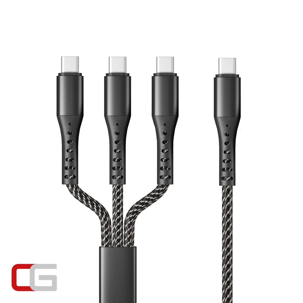 3 way 충전 케이블 3-IN-1 C타입 USB CtoC  CABLE (길이 1M) 7,900원
