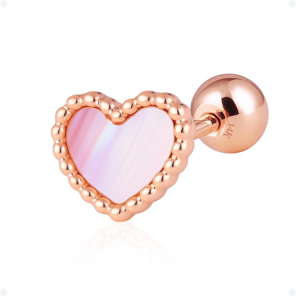 쥬넬 14K 하트 원석 피어싱(8 color) 144,900원
